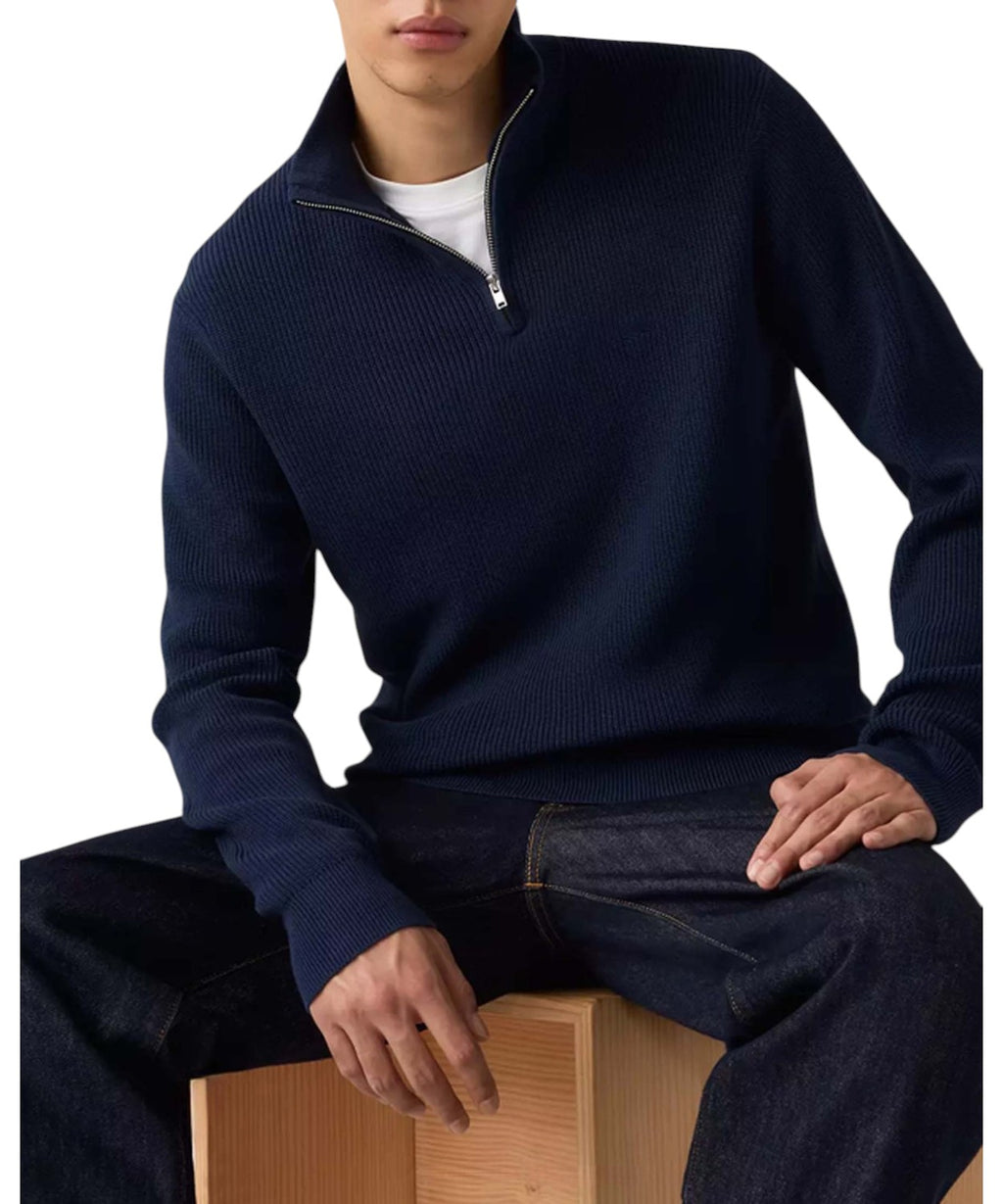 Sweat-shirt Housemark à demi-zip en coton