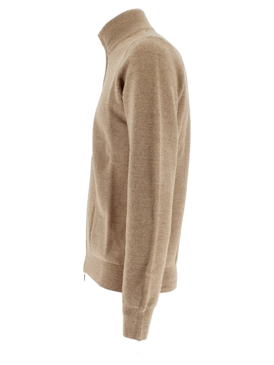 Giacca in Lana Extrafine con Zip-A-B-KOST-Maglieria-Vittorio Citro Boutique