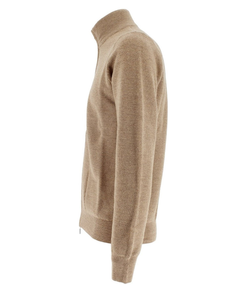 Giacca in Lana Extrafine con Zip-A-B-KOST-Maglieria-Vittorio Citro Boutique