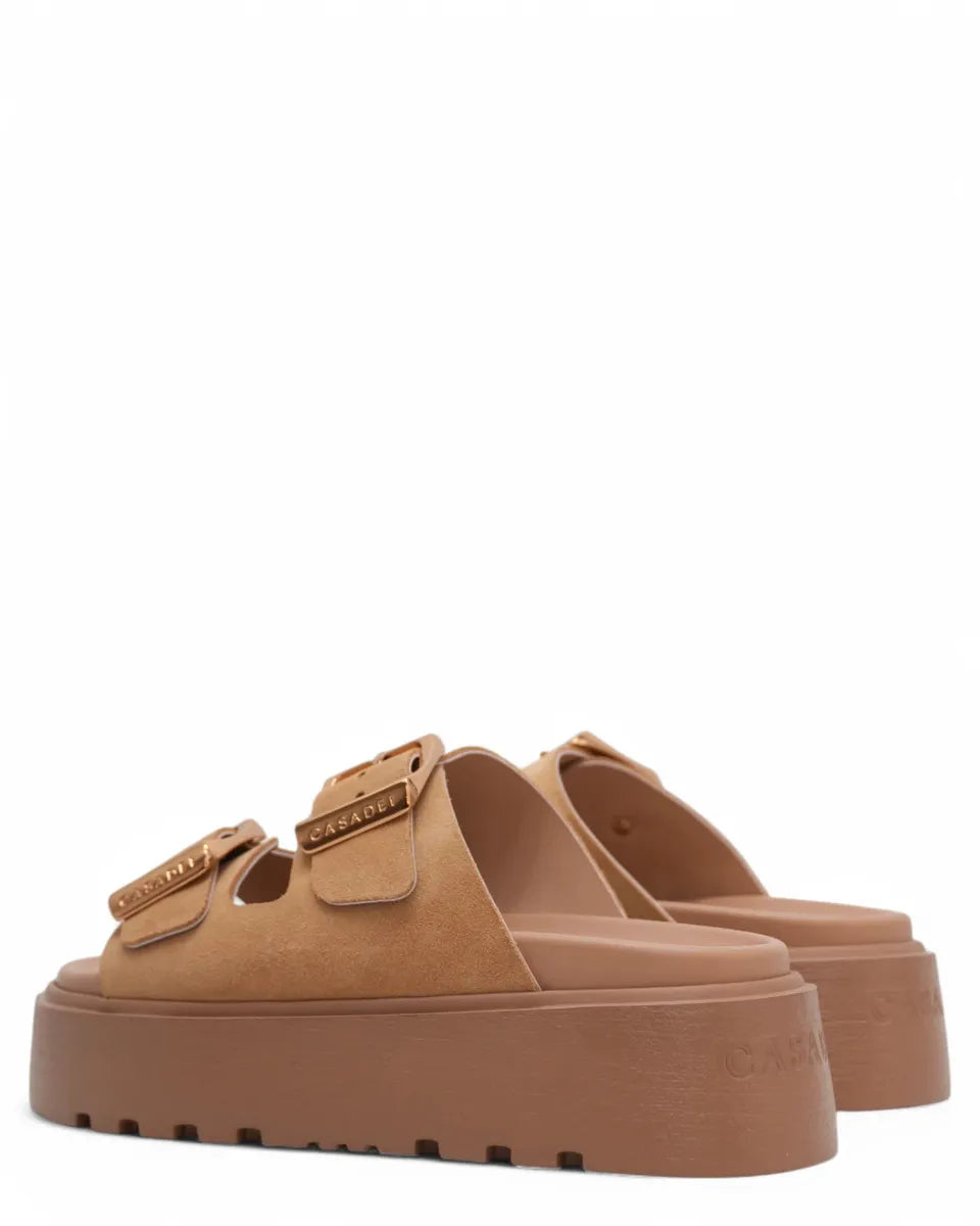 Sandalo Buckles con maxi fibbie-Casadei-Ciabatte-Vittorio Citro Boutique