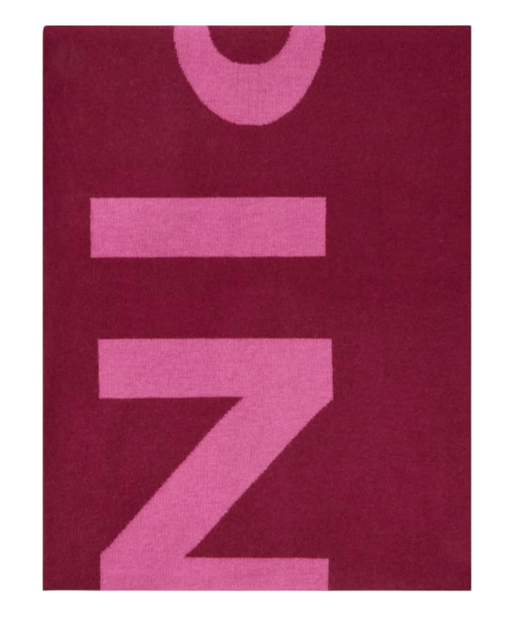 Sciarpa Serbia Pinko con Logo Maxi per Donna