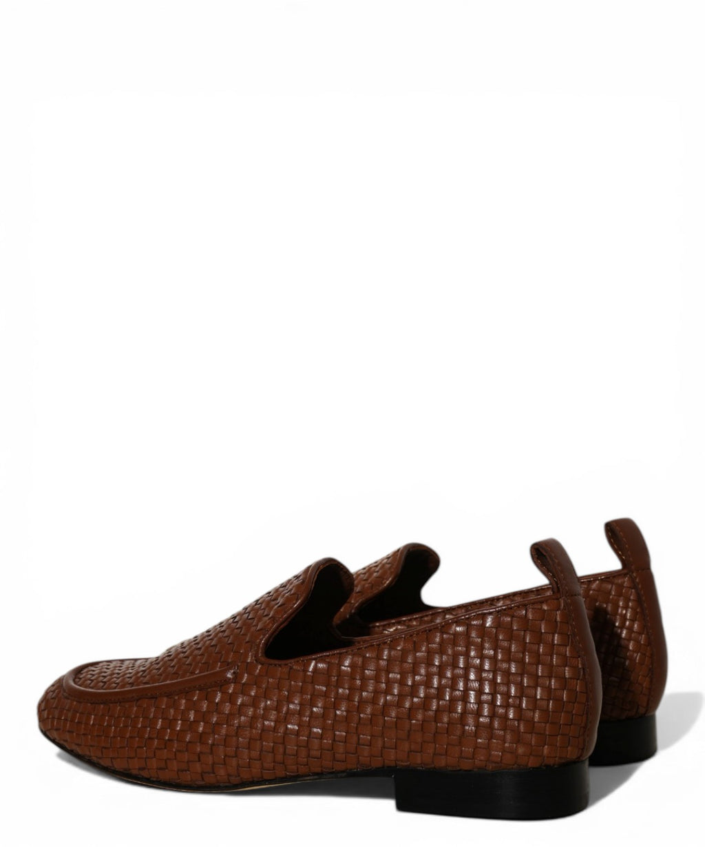Mocassins Femme Cuir Tressé JVAM