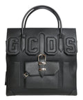 Sacoche GCDS Big Man en cuir avec maxi logo