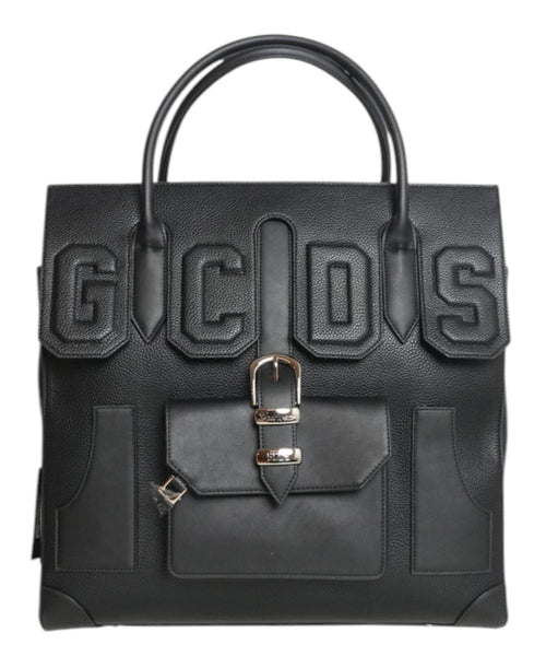 Sacoche GCDS Big Man en cuir avec maxi logo