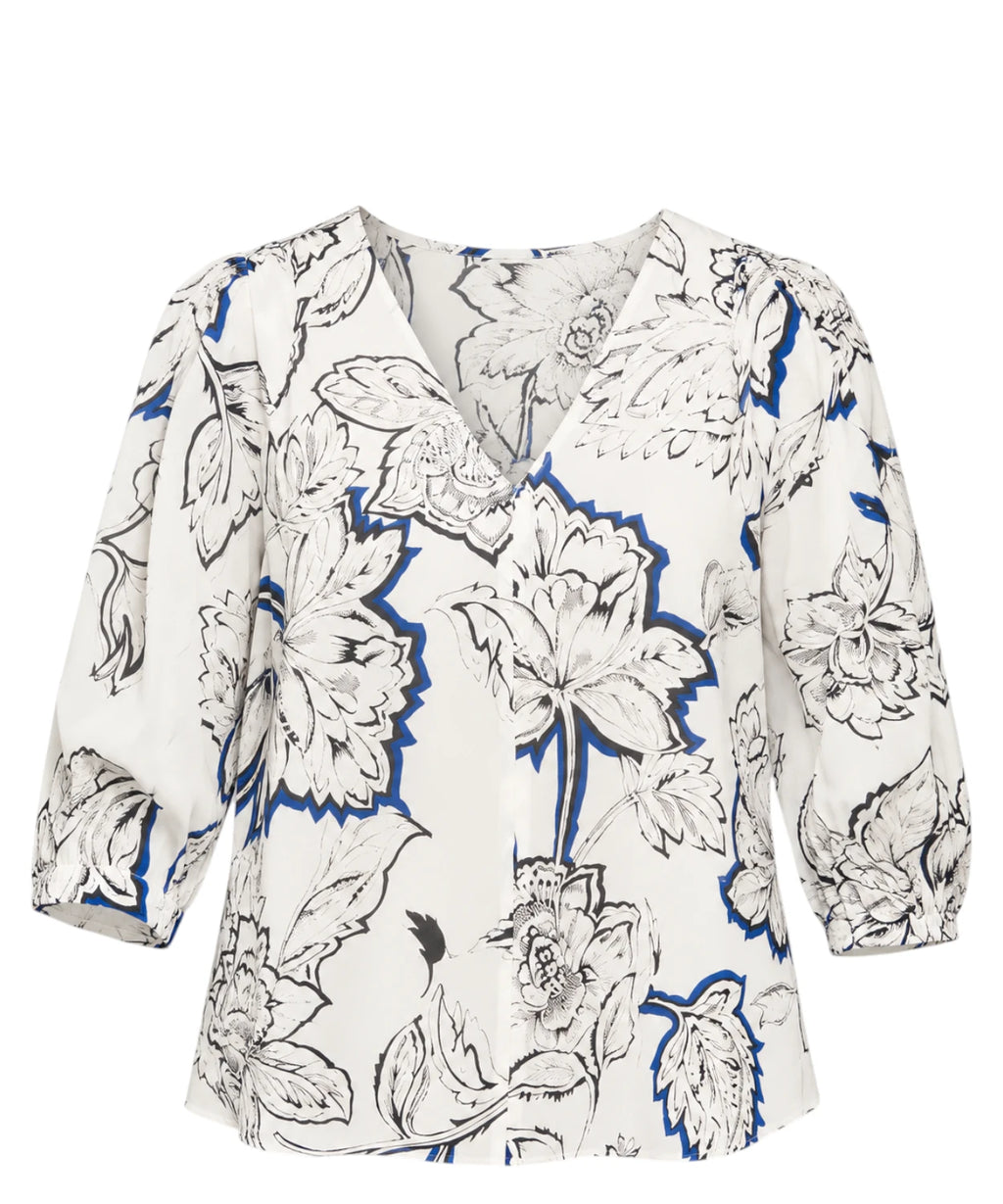 Blouse en angora à imprimé floral Marella