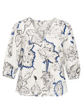 Blouse en angora à imprimé floral Marella