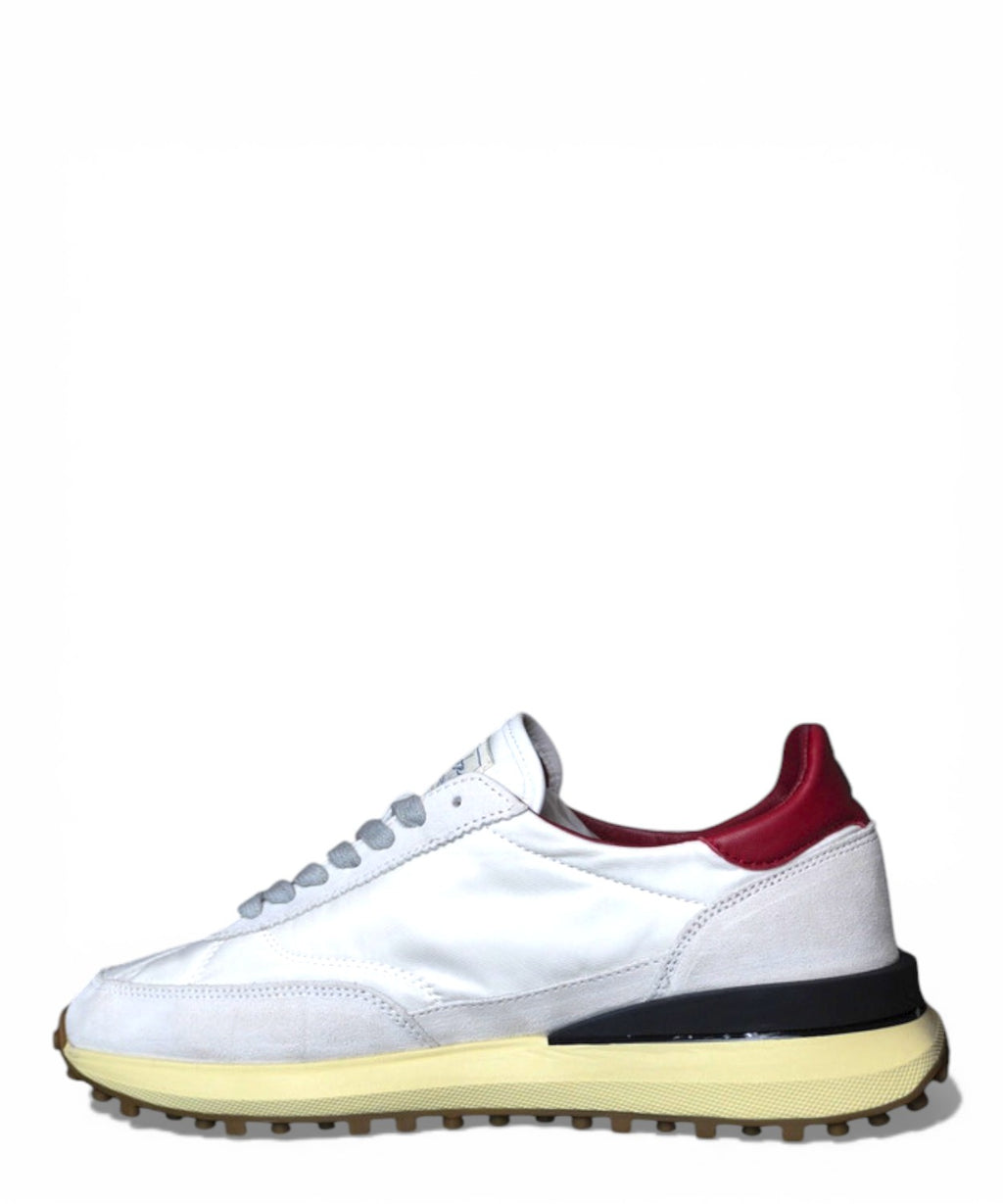Baskets D.A.T.E. Athleta Nylon Blanc-Bordeaux