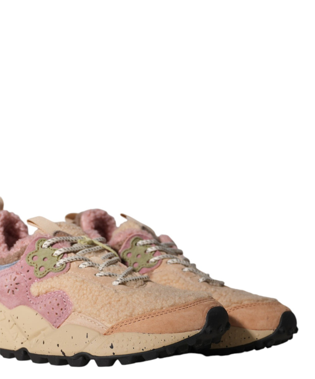 Sneakers Flower Mountain Kotetsu con Inserti in Teddy