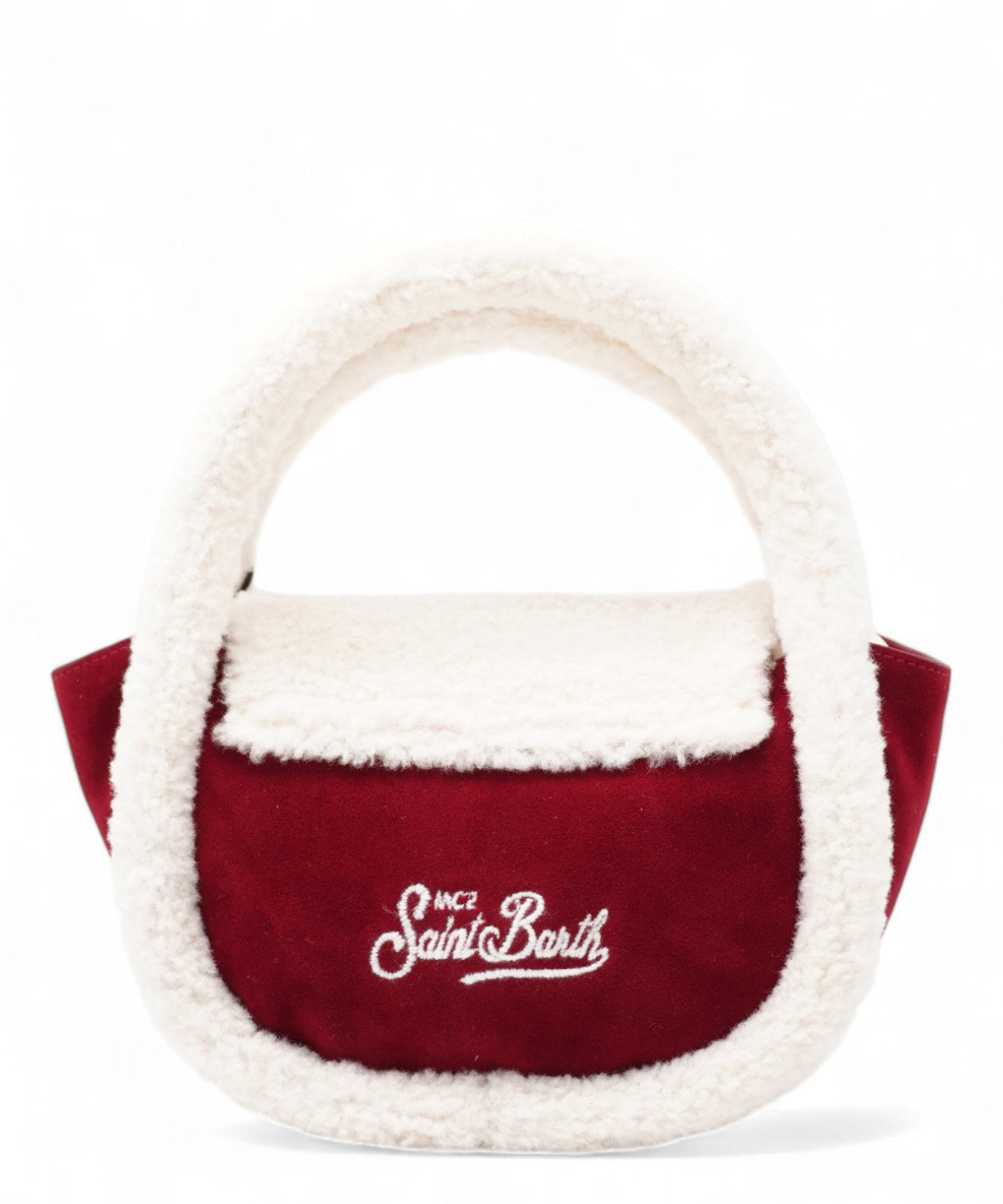 Borsa Gilda Mutton in suede ed eco-shearling-Mc2 Saint Barth-Borse a mano-Vittorio Citro Boutique