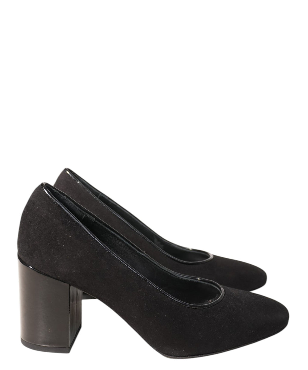 Escarpin femme en daim noir - Franco Russo