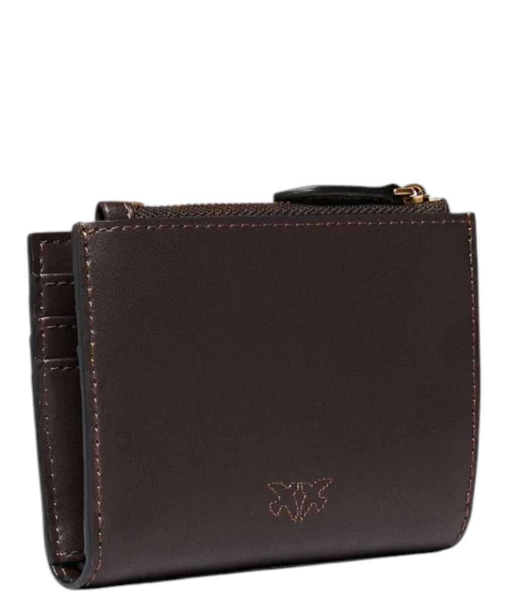 Petit portefeuille en cuir avec logo Love Birds