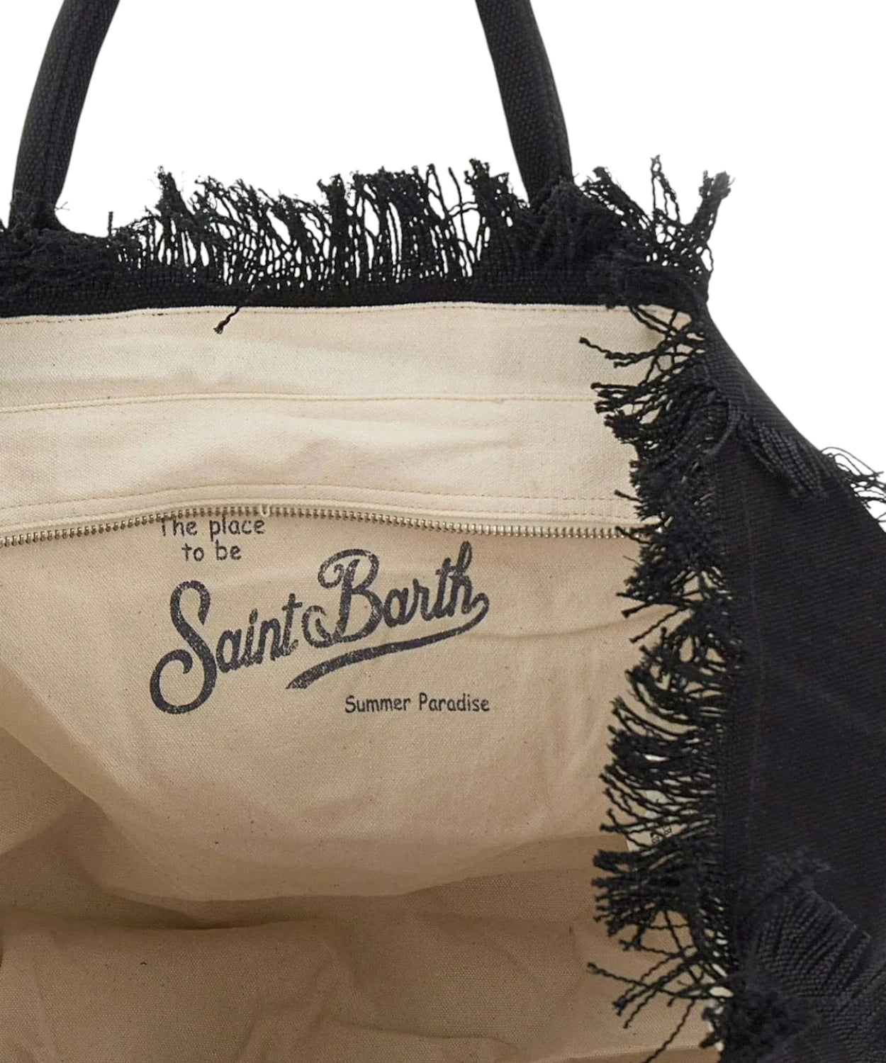 MC2 Saint Barth Sac Vanity en toile avec logo strass