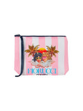 Pochette in scuba Fiorucci a righe Aline | EDIZIONE SPECIALE FIORUCCI-Mc2 Saint Barth-Pochette-Vittorio Citro Boutique