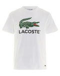Lacoste T-shirt Bianca con Stampa-LACOSTE-T-shirt-Vittorio Citro Boutique
