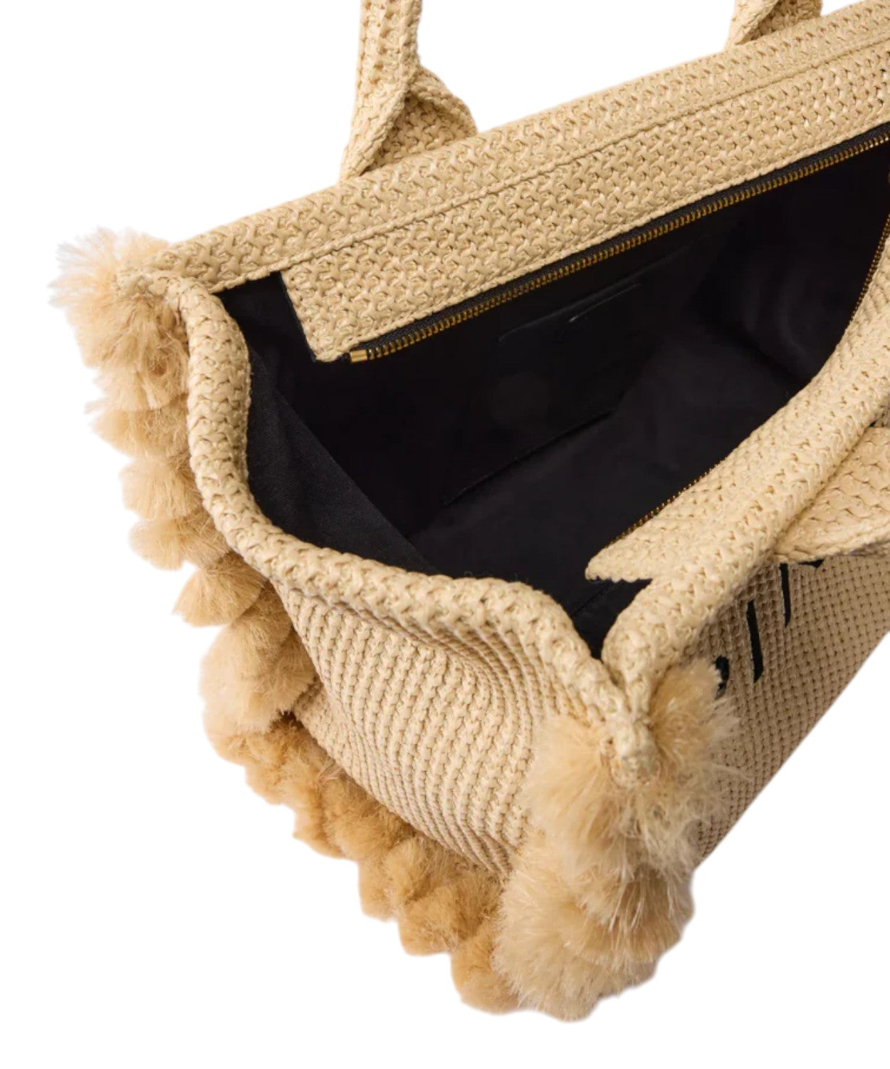 Sac cabas PINKO Beach en raphia tressé