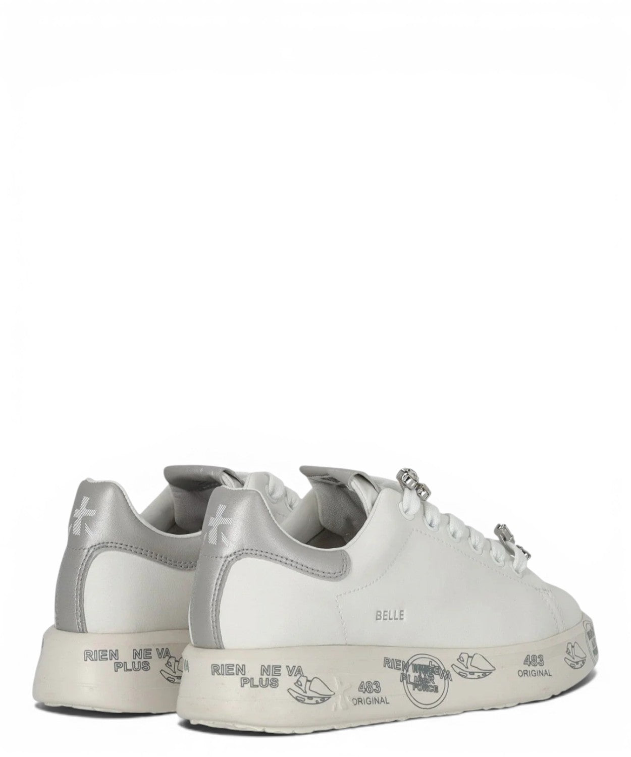 Sneaker Premiata Belle 7447K en cuir avec strass