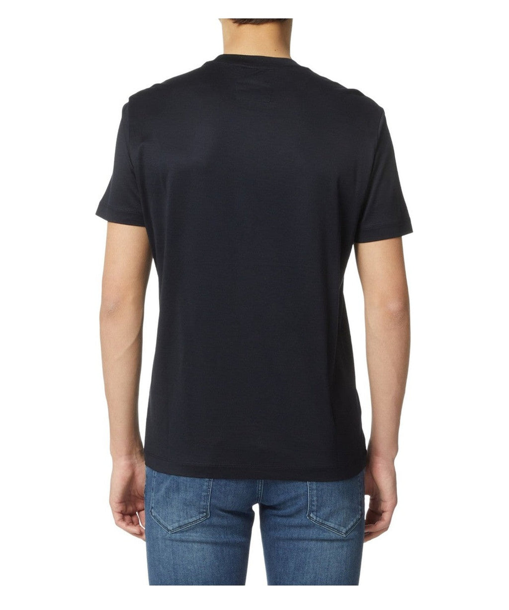 T-shirt in Lyocell e Cotone con Logo-Emporio Armani-T-shirt-Vittorio Citro Boutique