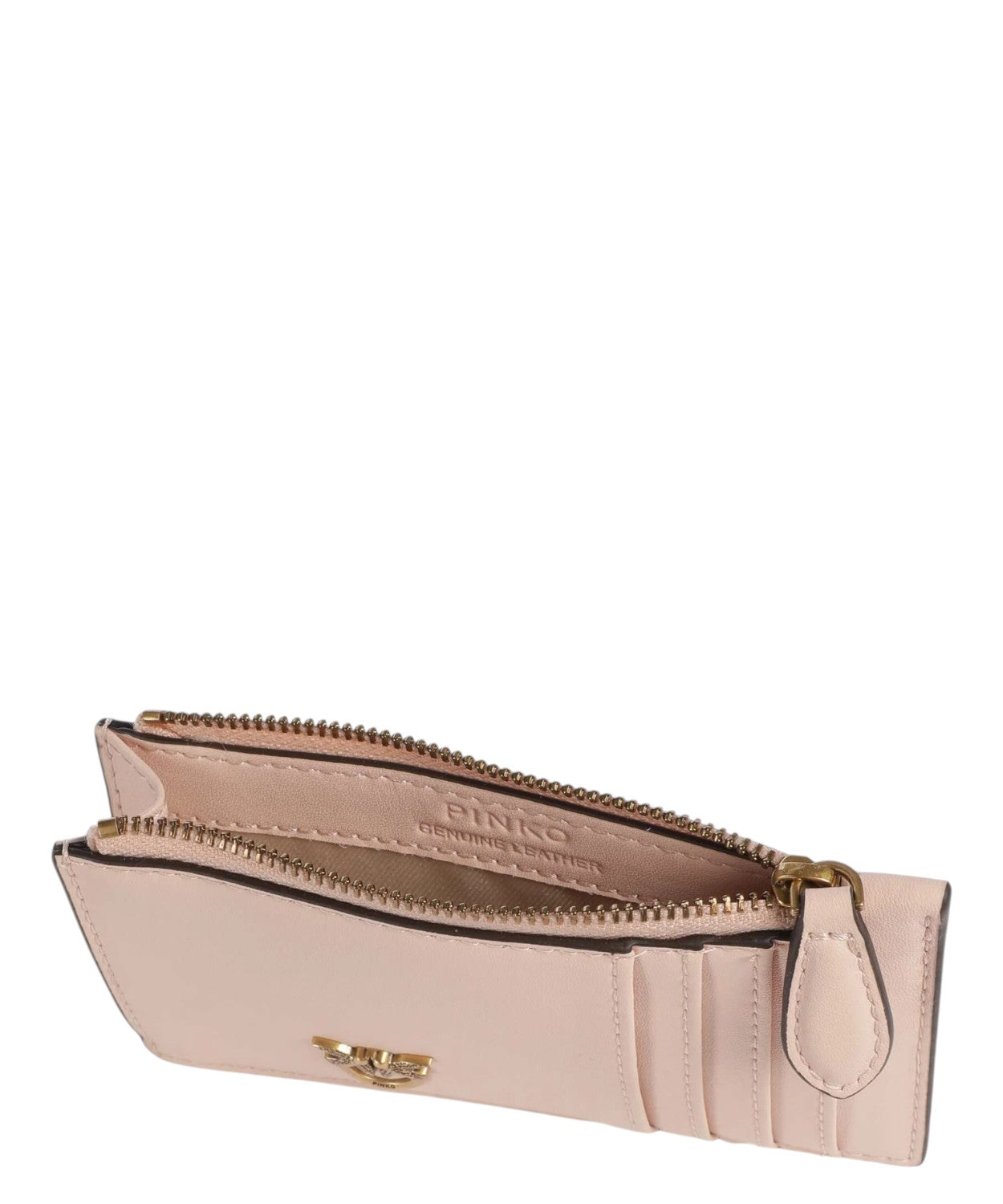Portacarte Pinko Airone in pelle di vacchetta