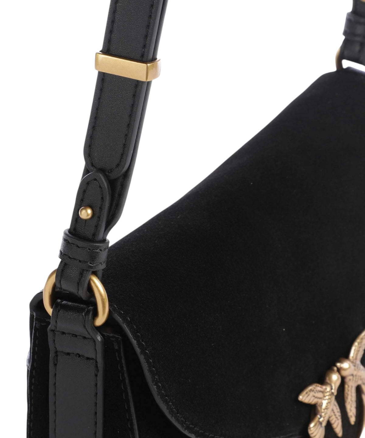 Sac à main pour femme Pinko Love Bag Satchel Media en daim