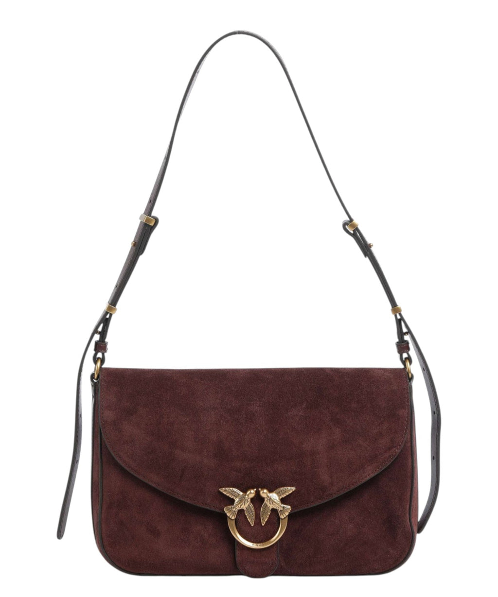 Sac à main pour femme Pinko Love Bag Satchel Media en daim