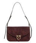 Sac à main pour femme Pinko Love Bag Satchel Media en daim