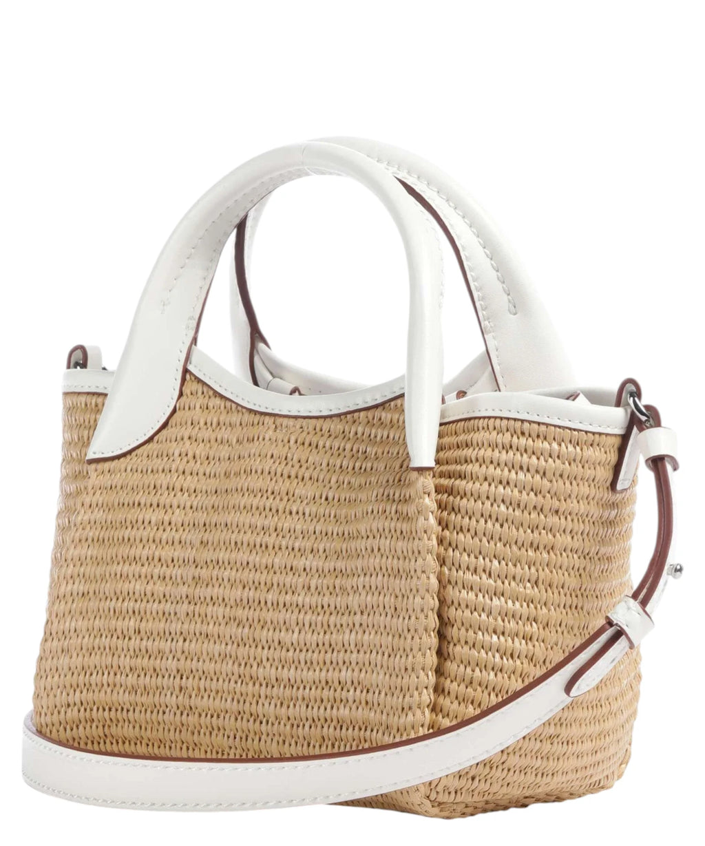Sac Mini Emporio Armani en paille tressée