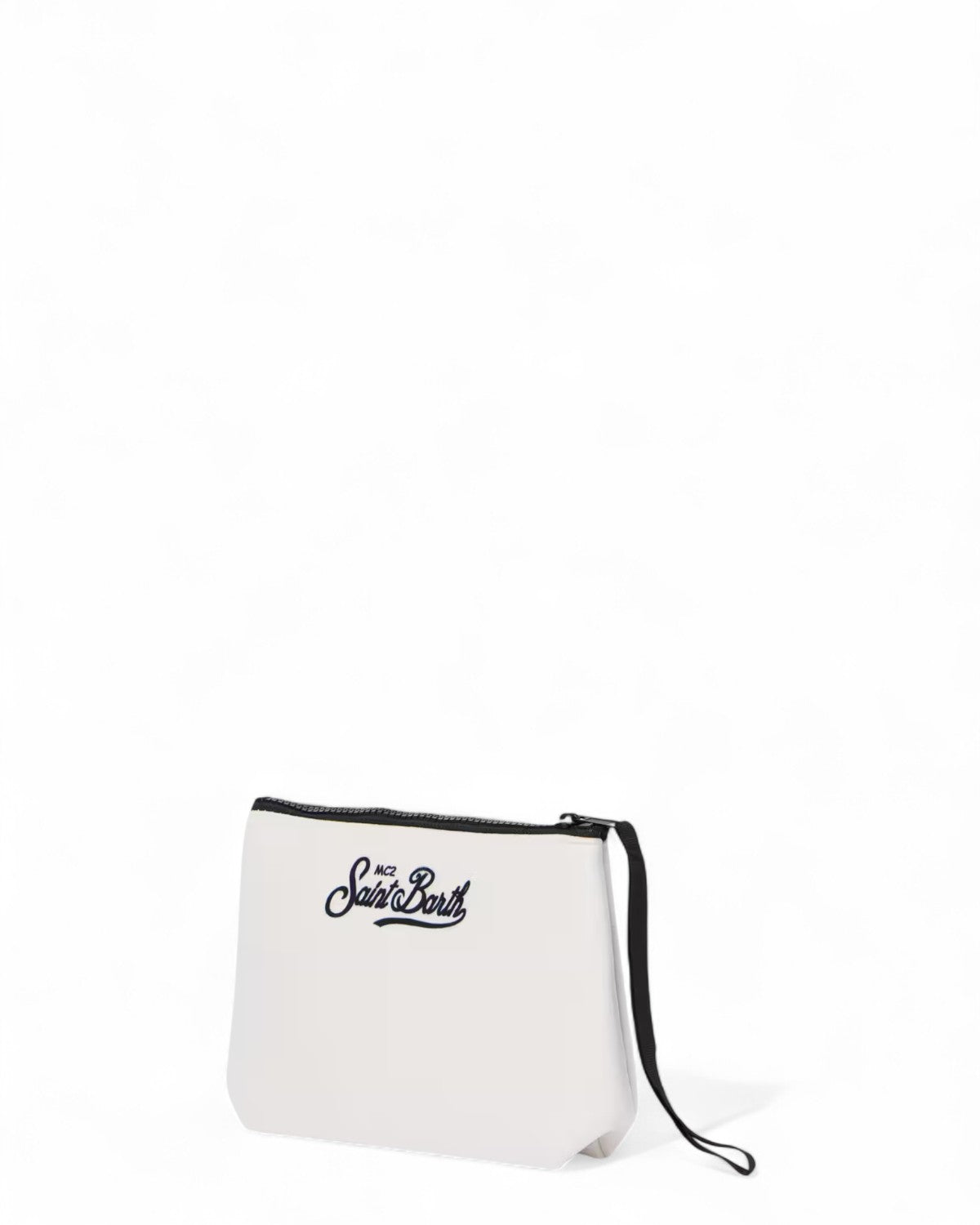 Pochette Aline con stampa logo e zip-Mc2 Saint Barth-Pochette-Vittorio Citro Boutique