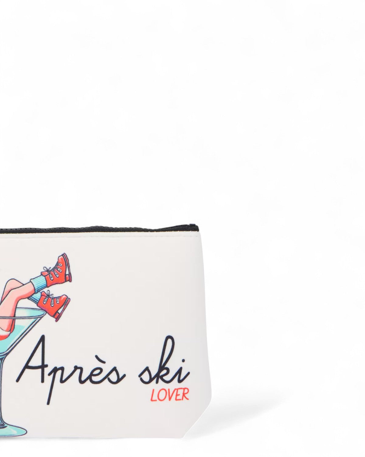 Pochette Aline con stampa logo e zip-Mc2 Saint Barth-Pochette-Vittorio Citro Boutique