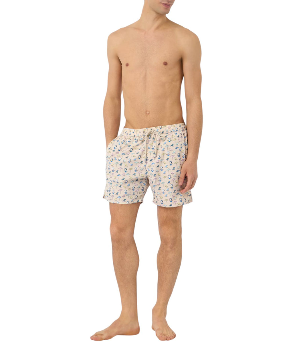 Boxer de plage ultraléger MC2 Saint Barth avec motif Snoopy