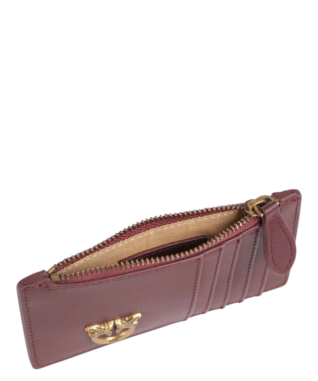 Portacarte Pinko in pelle di vacchetta elegante