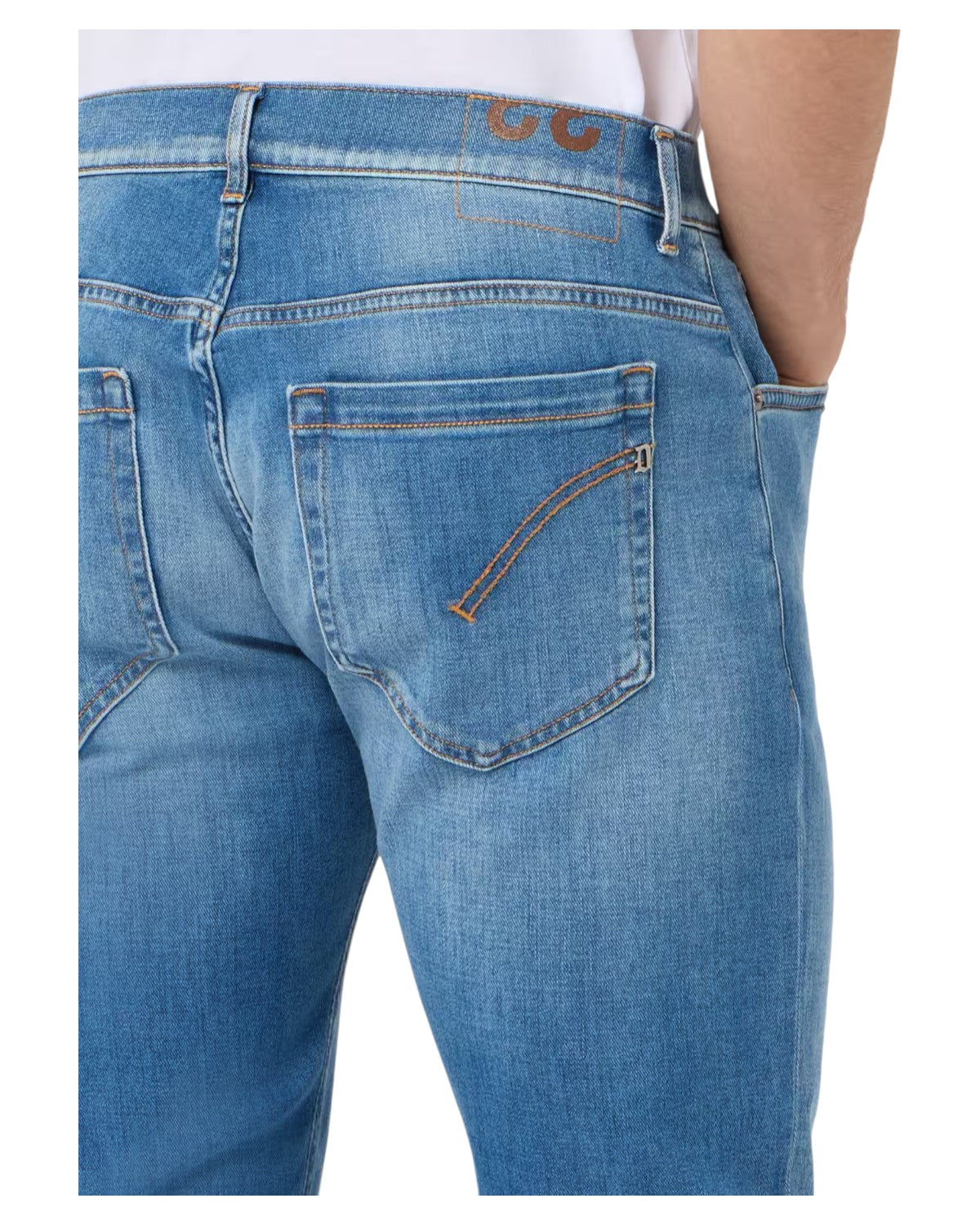 Jeans Dondup George Skinny Fit in Denim Stretch Blu Medio-Dondup-Jeans-Vittorio Citro Boutique