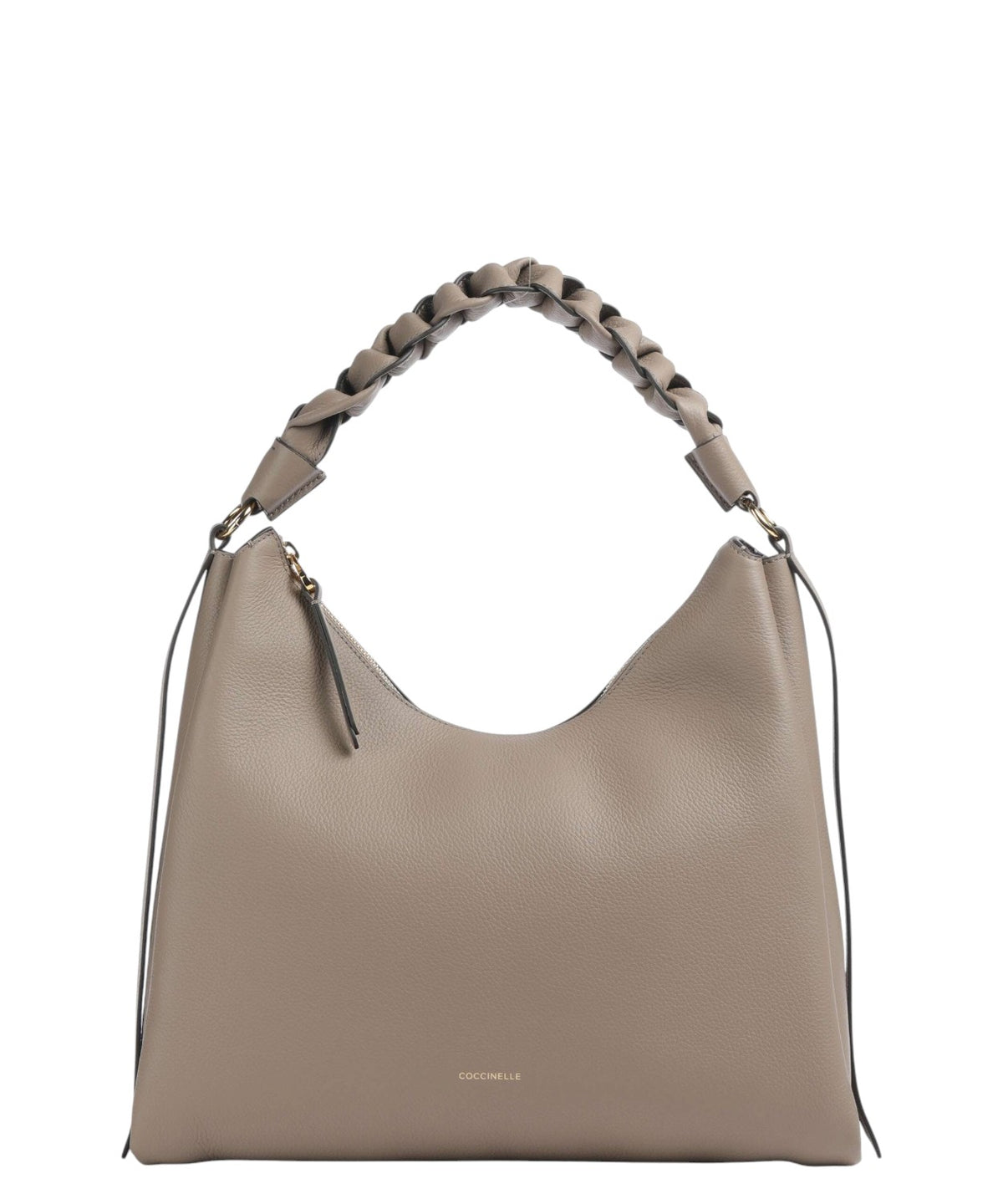 Sac Boheme Medium en cuir Double avec poignée tressée