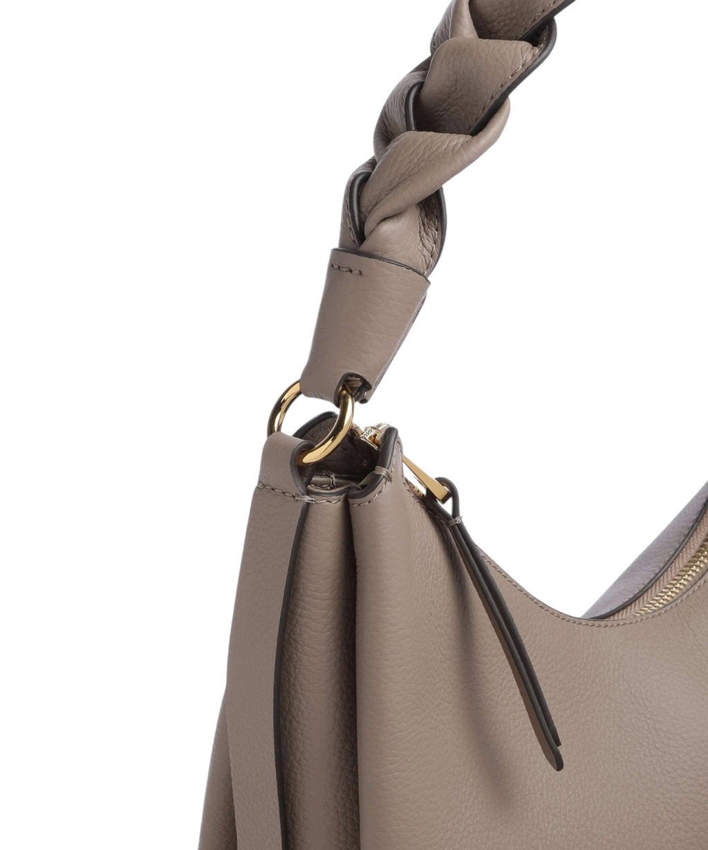 Sac Boheme Medium en cuir Double avec poignée tressée
