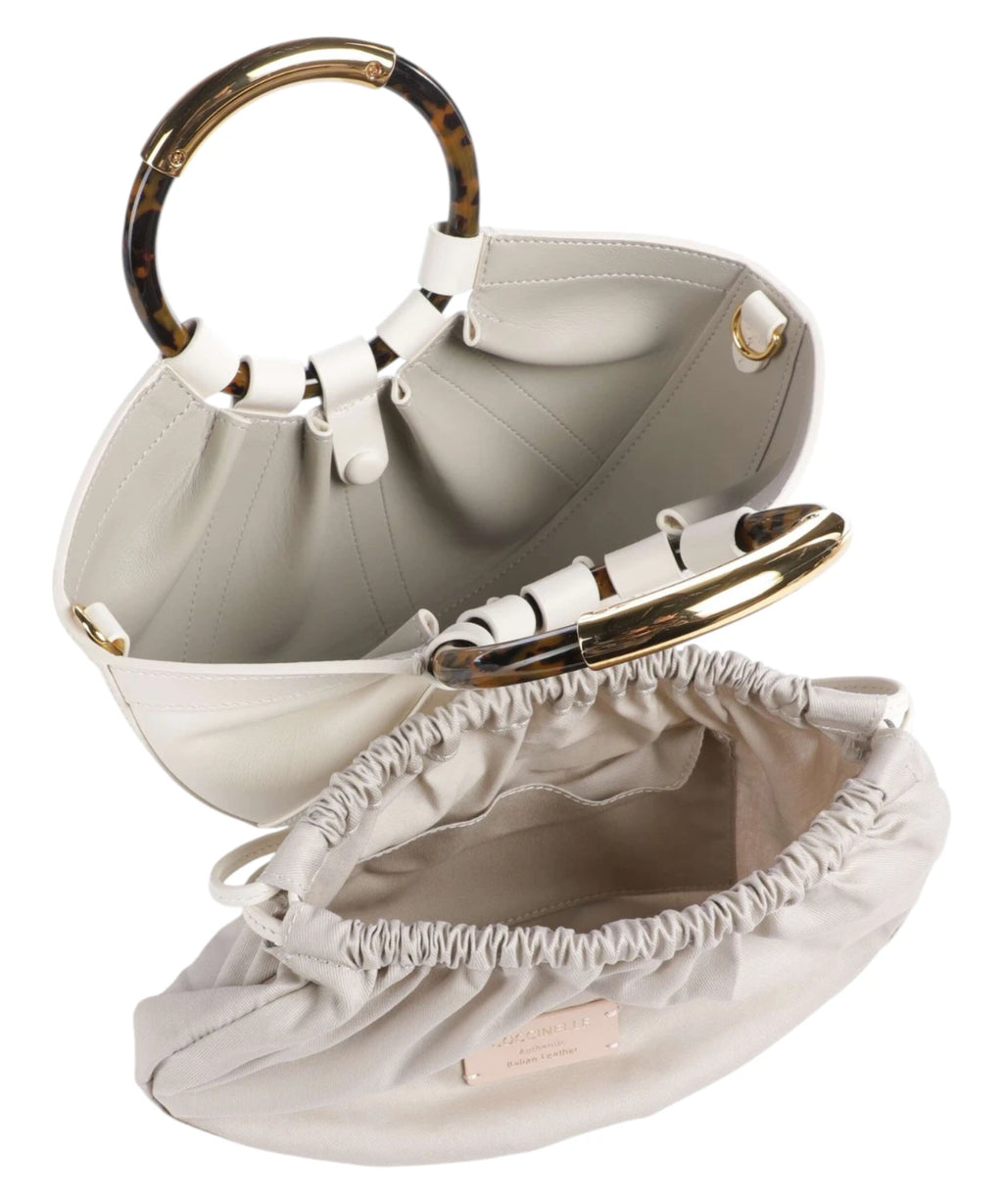 Sac Coccinelle Shell Mini en cuir avec bandoulière