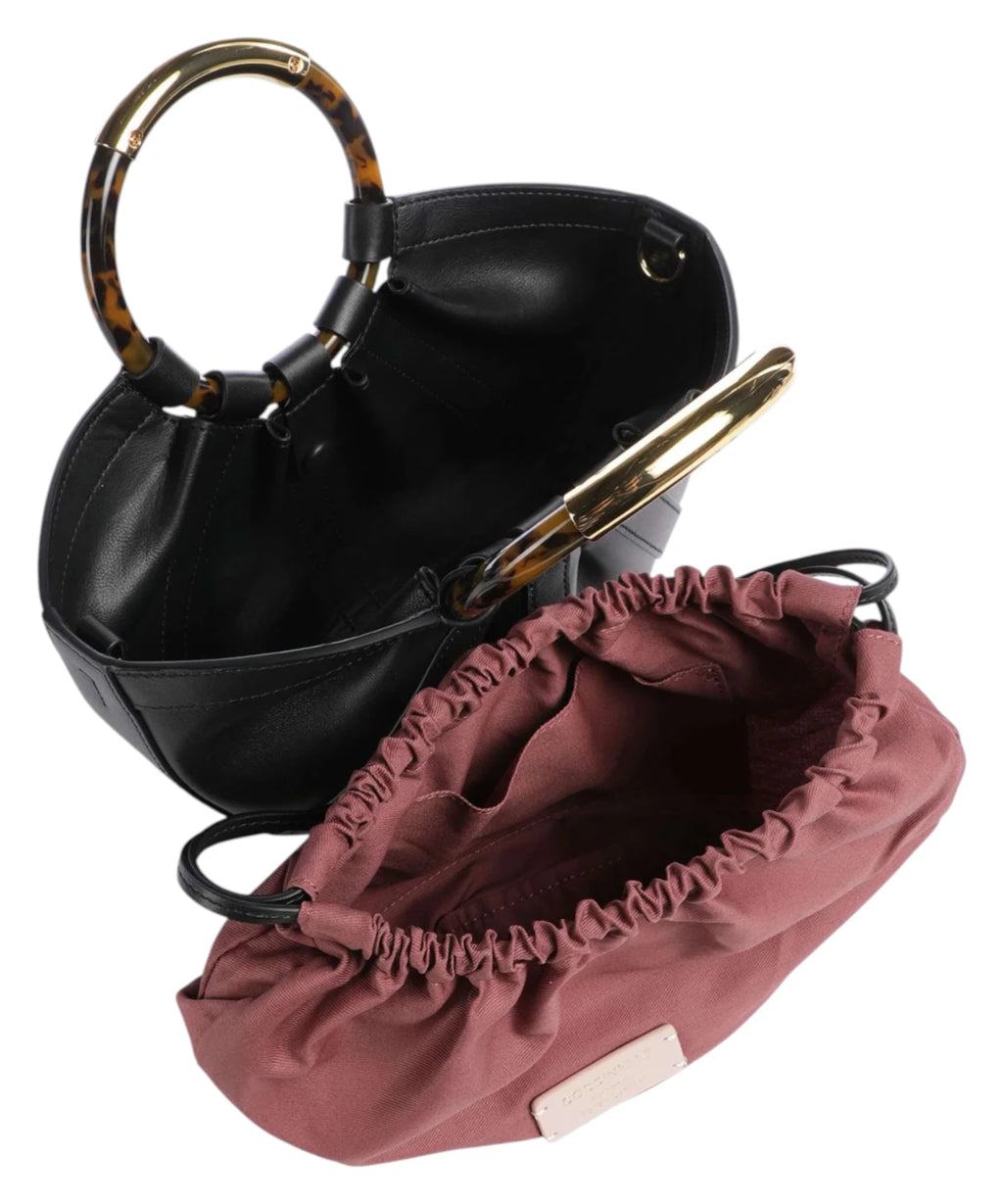 Sac Coccinelle Shell Mini en cuir avec bandoulière