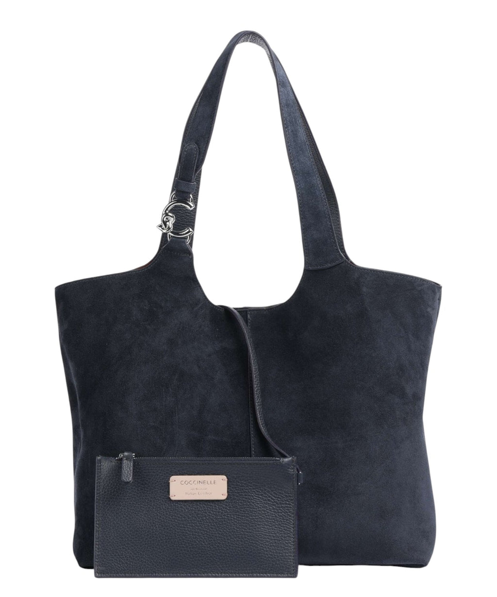 Coccinelle C-Easy Large en daim et cuir grainé