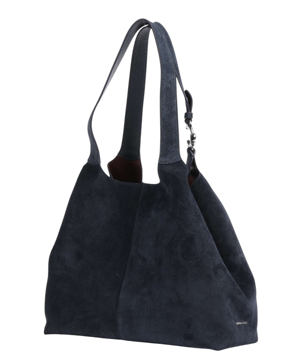 Coccinelle C-Easy Large en daim et cuir grainé