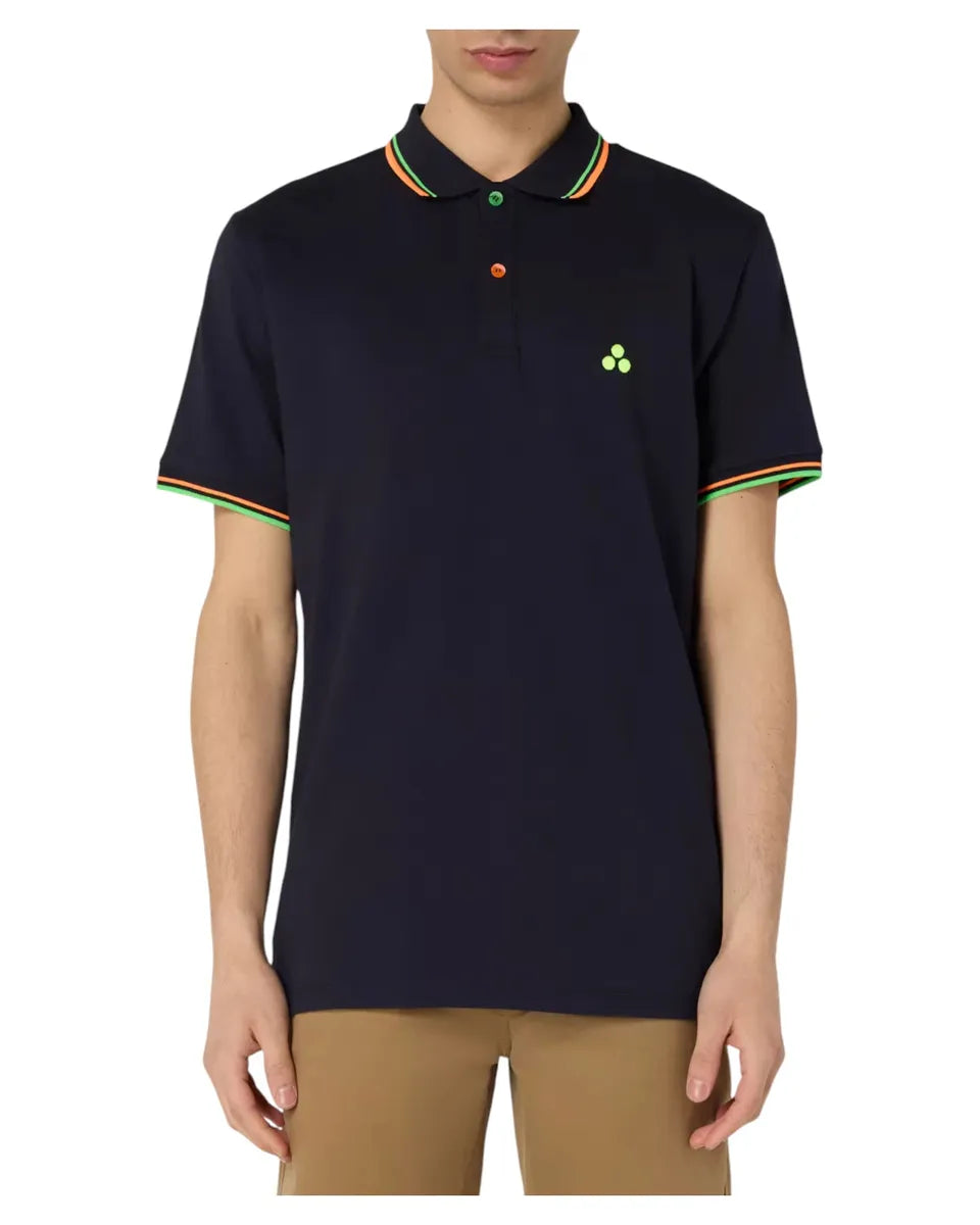 Polo in Piquet Stretch NEW SELANDINA STR 03 con Dettagli Fluo-Peuterey-Polo-Vittorio Citro Boutique