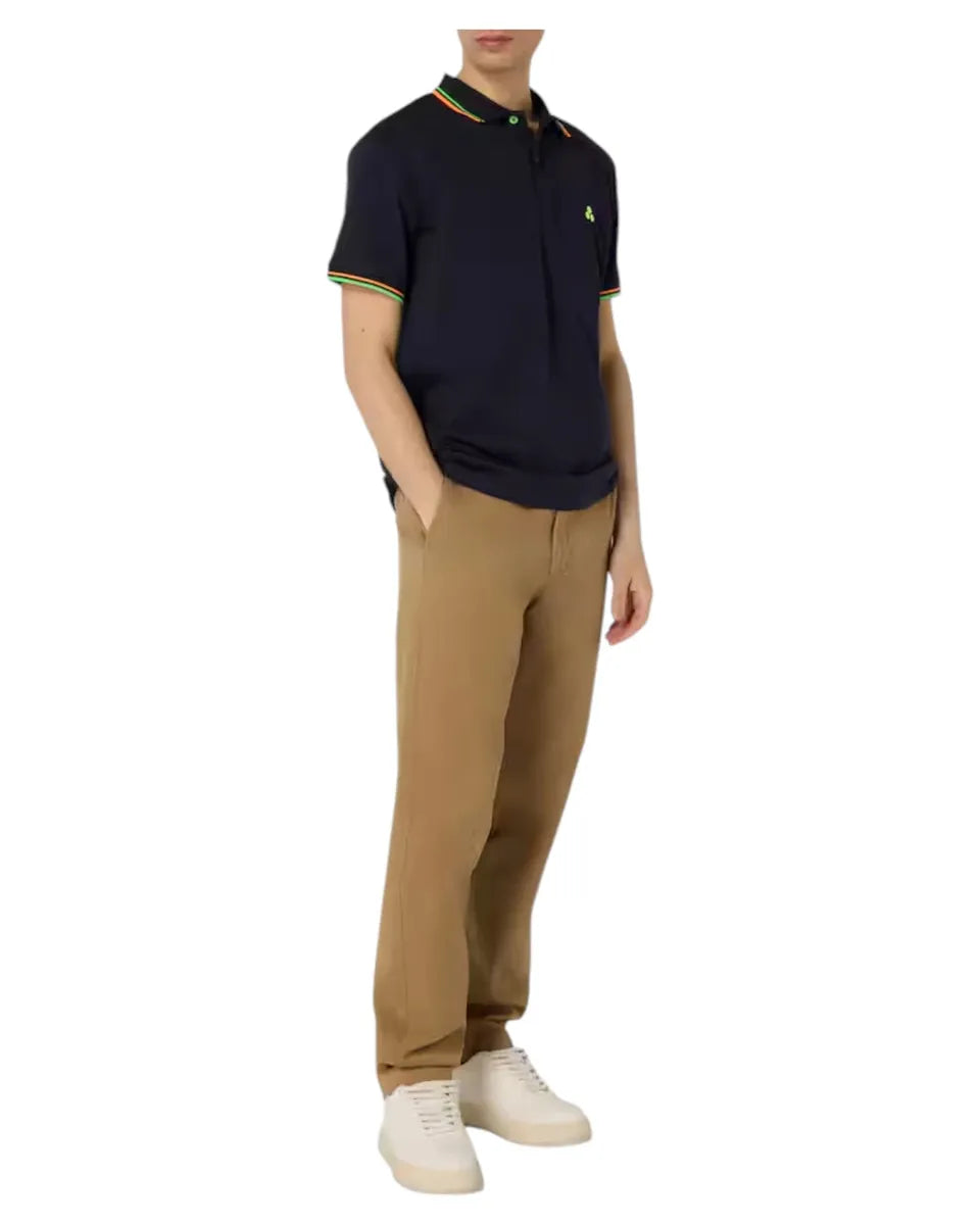 Polo in Piquet Stretch NEW SELANDINA STR 03 con Dettagli Fluo-Peuterey-Polo-Vittorio Citro Boutique