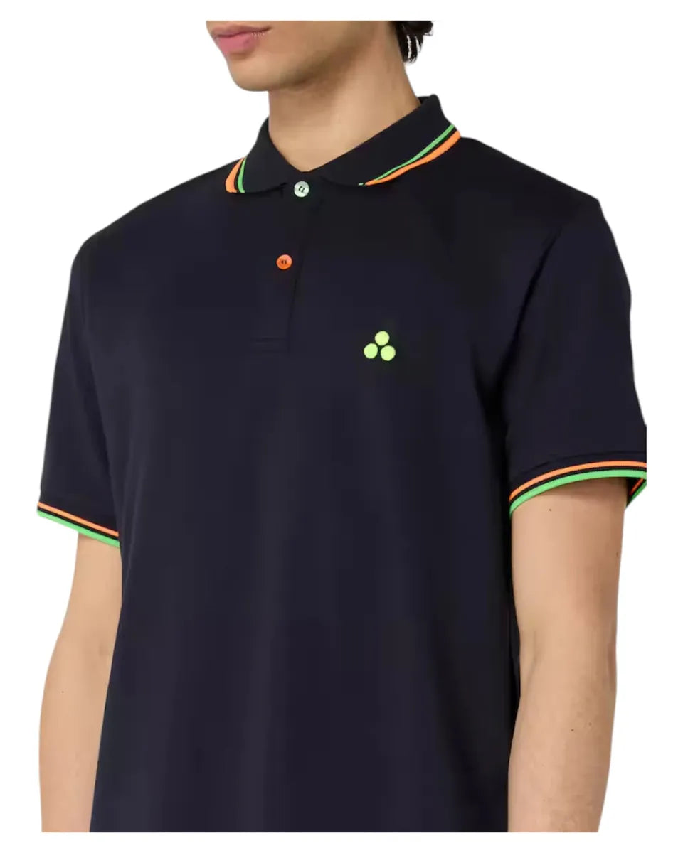 Polo in Piquet Stretch NEW SELANDINA STR 03 con Dettagli Fluo-Peuterey-Polo-Vittorio Citro Boutique