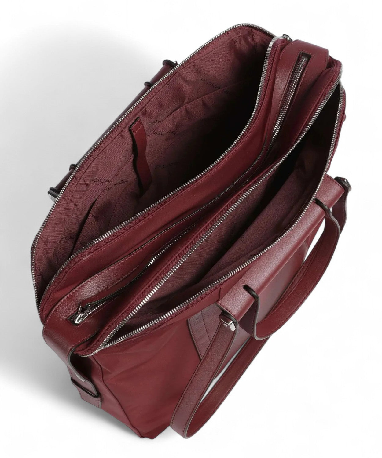 Borsa Porta PC 14" in Pelle e Tessuto-Piquadro-Borse da lavoro-Vittorio Citro Boutique