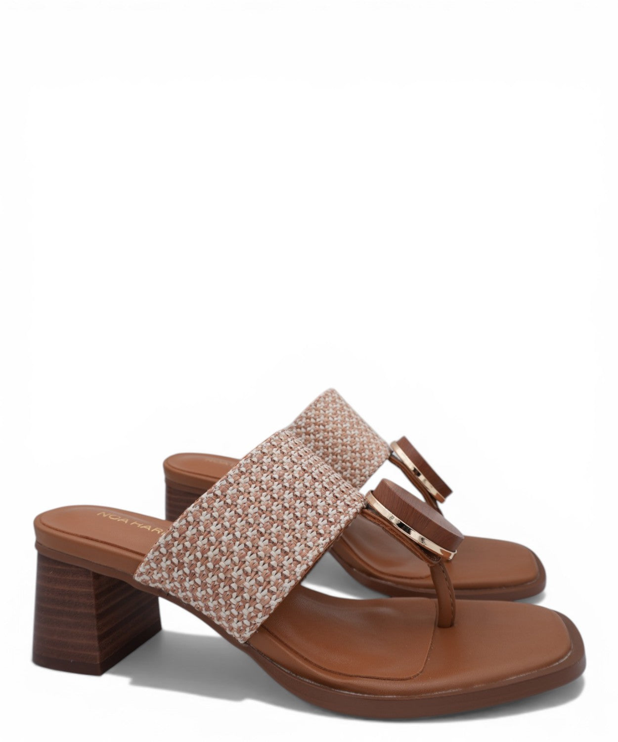 Mules tongs femme Petra Noa Harmon avec pierre appliquée