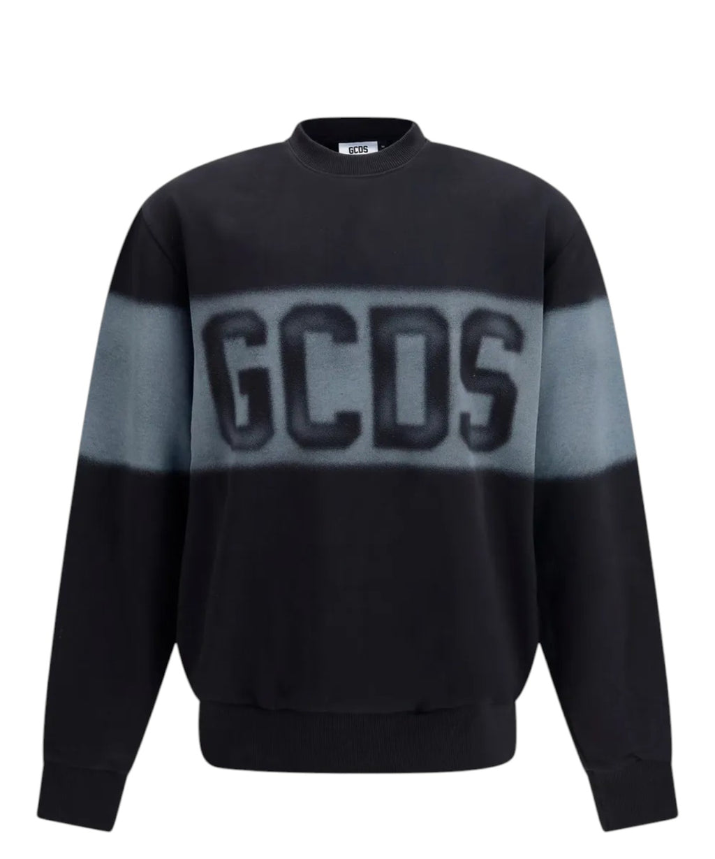 Sweat-shirt GCDS à col rond avec logo effet spray