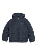 Piumino Bambino Lacoste con Cappuccio e Logo