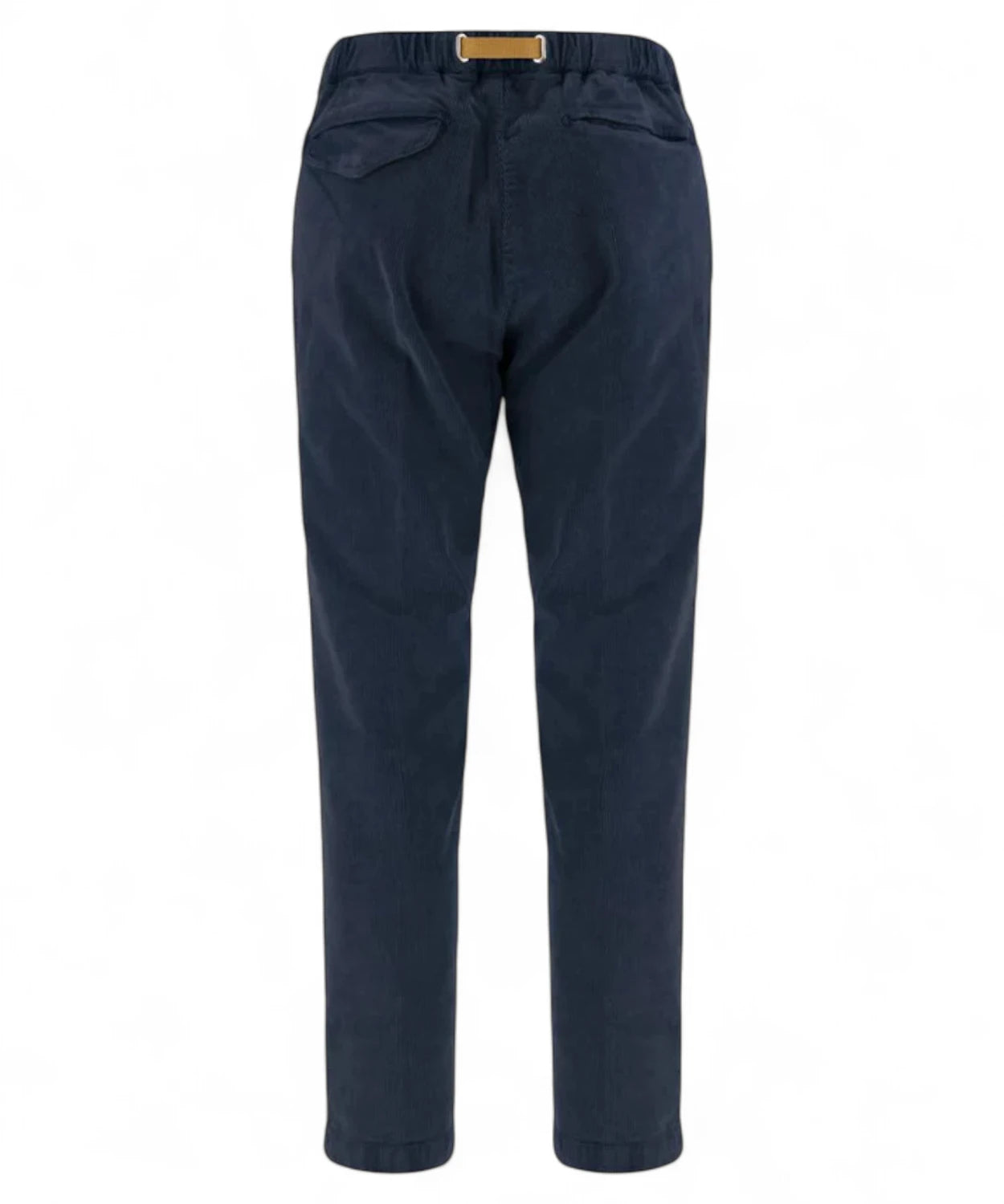 Pantaloni con cintura elasticizzata in velluto a coste-WHITE SAND-Pantaloni-Vittorio Citro Boutique