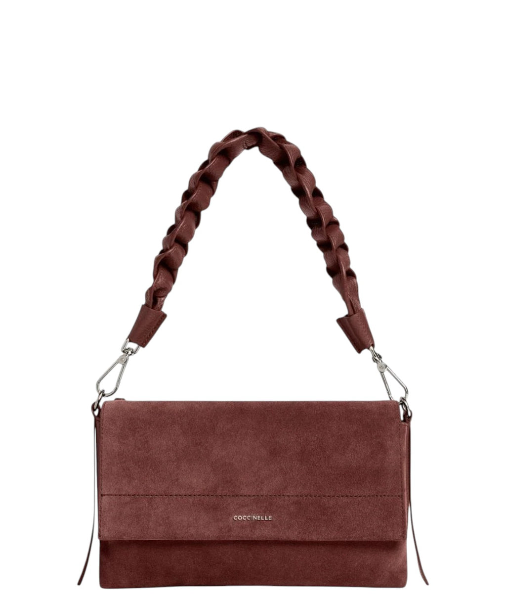 Coccinelle Boheme Small en daim et cuir avec bandoulière
