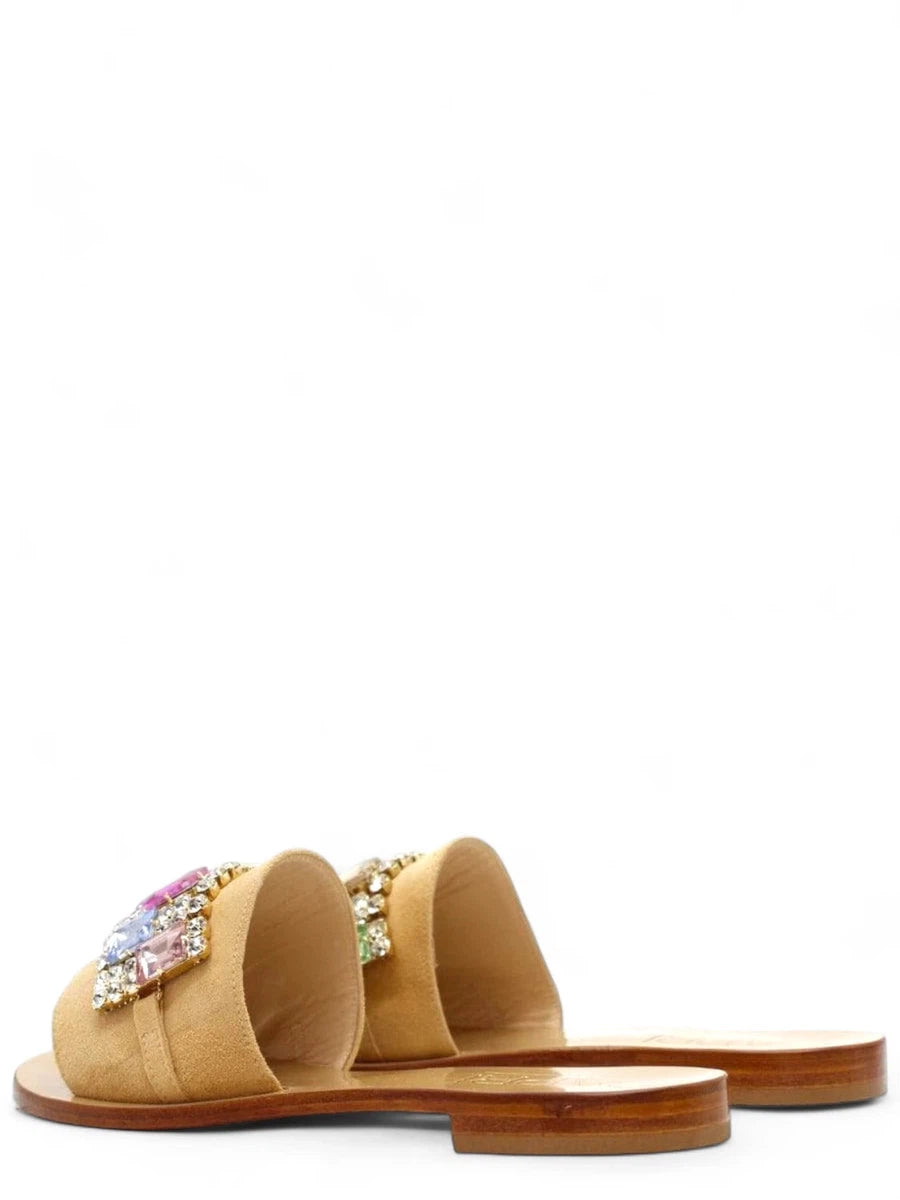 Ciabatte Artigianali con Gemme Colorate-Ciabatte-Capri Vittorio Citro-Vittorio Citro Boutique