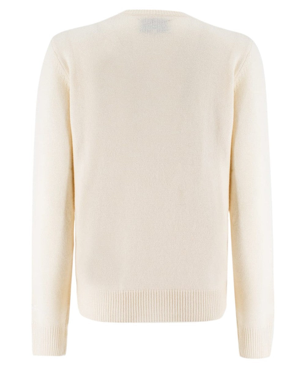 Maglione Girocollo in Misto Cashmere con Motivo Invernale "Moritz Freeskier"-Mc2 Saint Barth-Maglieria-Vittorio Citro Boutique