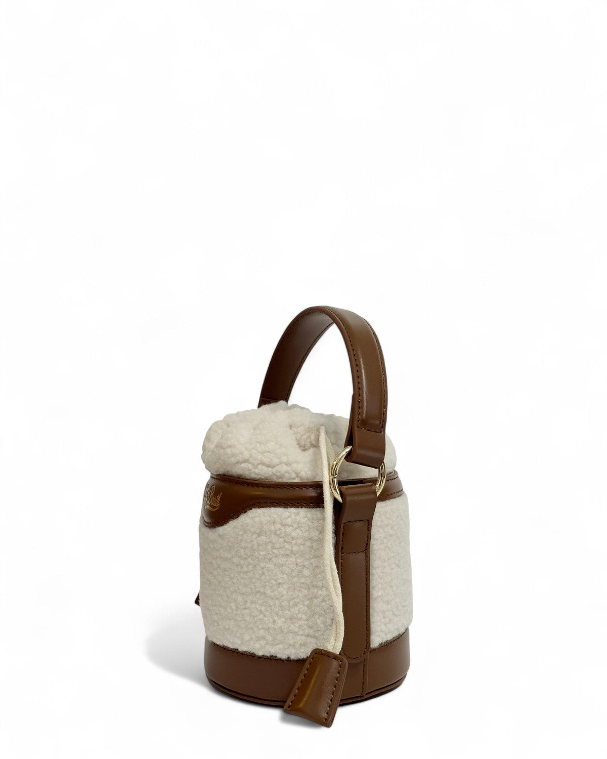 Borsa a secchiello Mila Teddy in sherpa con tracolla-Mc2 Saint Barth-Borse a spalla-Vittorio Citro Boutique