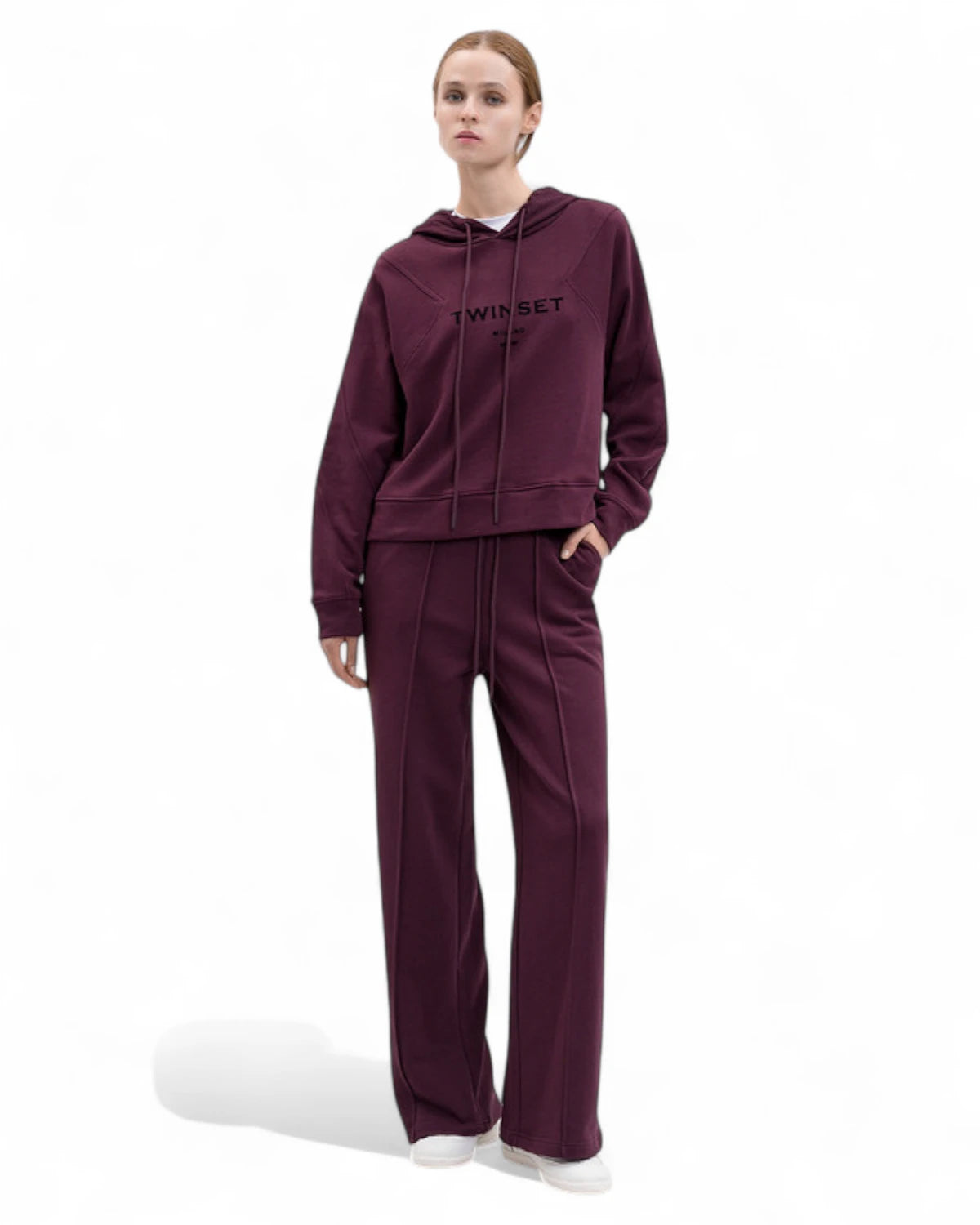 Tuta Twinset in Lana con Cappuccio-Twinset-Tuta-Vittorio Citro Boutique